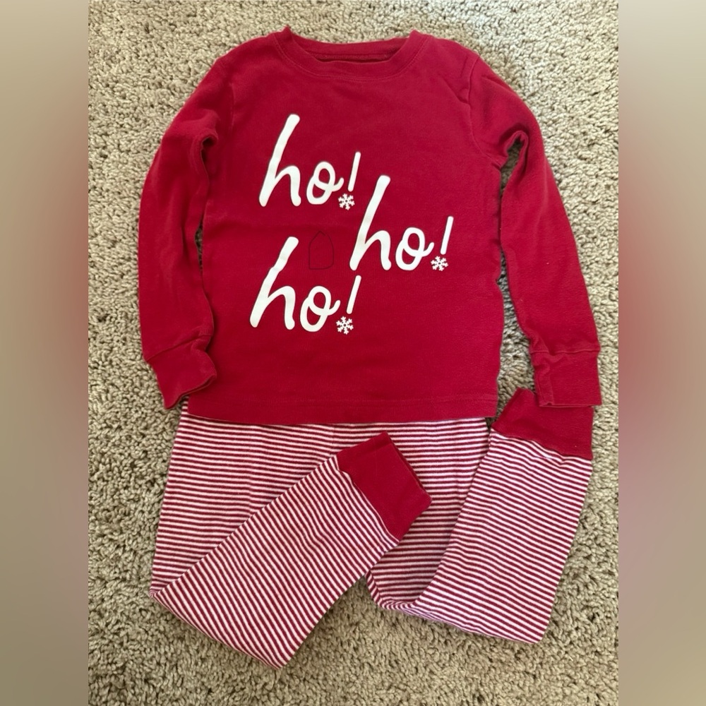 Carter's Red 'Ho Ho Ho' Pajama Set size 3T